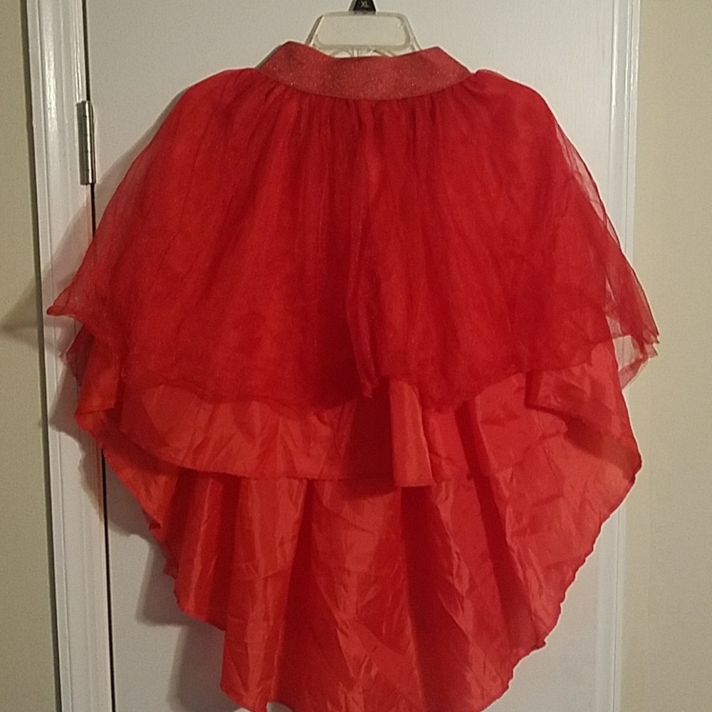 High/low tulle skirt